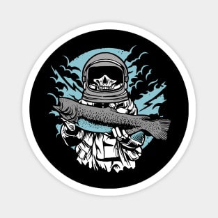 Astronaut Fishing Magnet